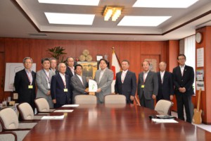 林農林水産大臣への要請活動の様子