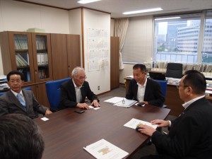 内海復興庁統括官へ要請