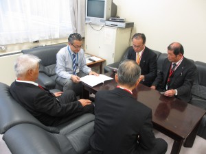 奥田農村振興局整備部長へ要請