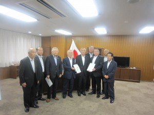 吉野復興大臣へ要請